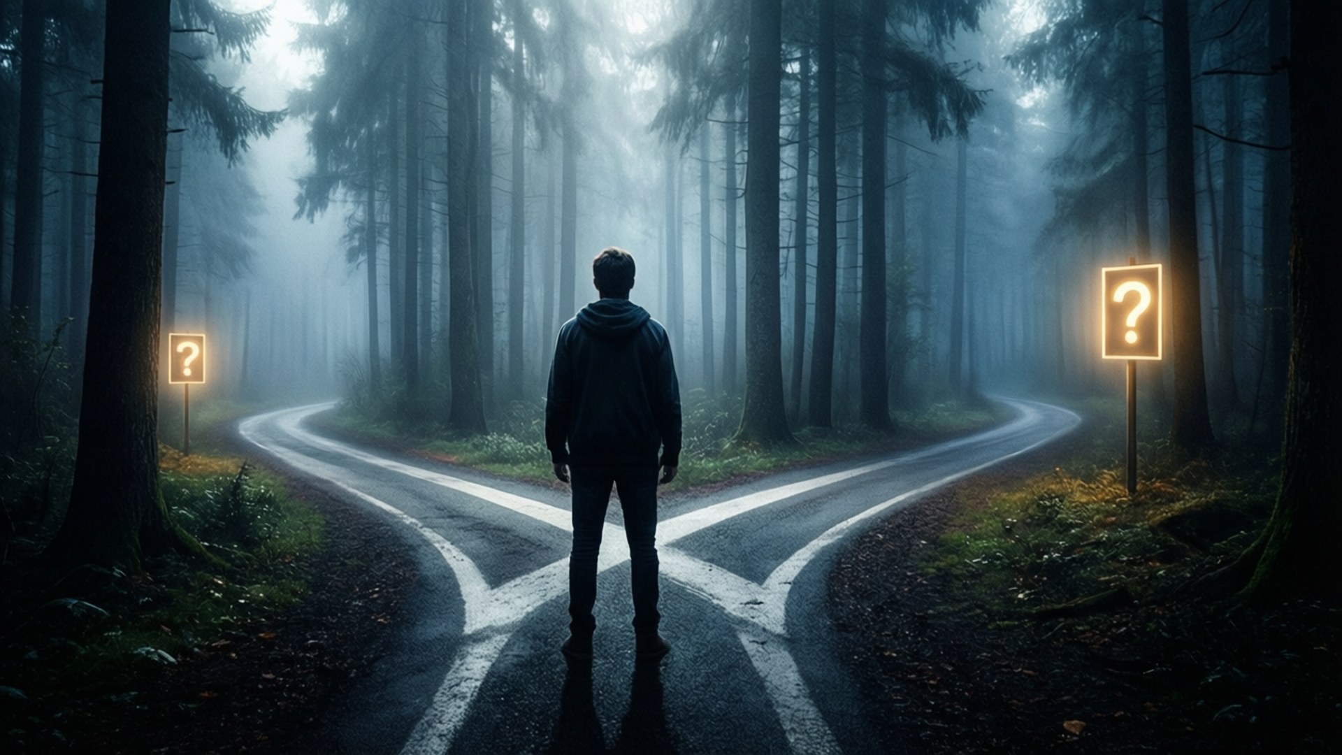 Crossroads of Questions by Wallpapers.art Studio