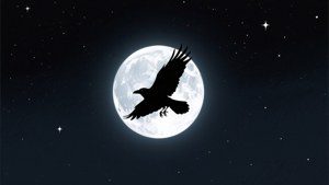 Crow and Moon