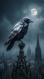 Crow on Gothic Spire