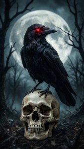 Crow's Ominous Red Gaze