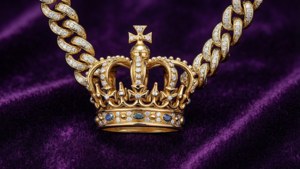 Crown Pendant Royal Chain