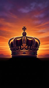 Crown Silhouette Sunset