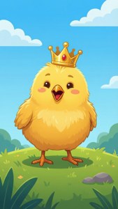 Crowned Chicky on Hill
