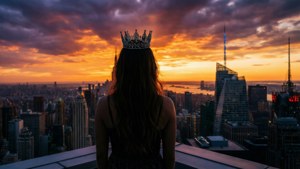 Crowned City Silhouette