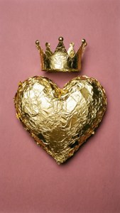 Crowned Gold Heart