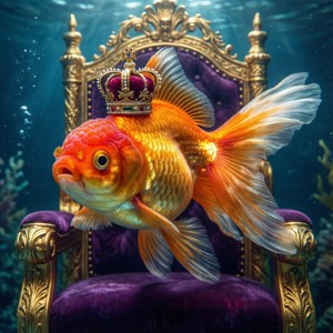 Crowned Goldfish Majesty