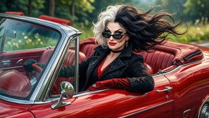 Cruella in Convertible