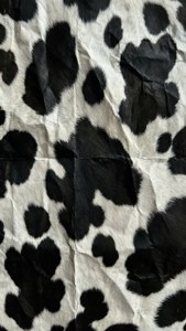 Crumpled Paper Cow