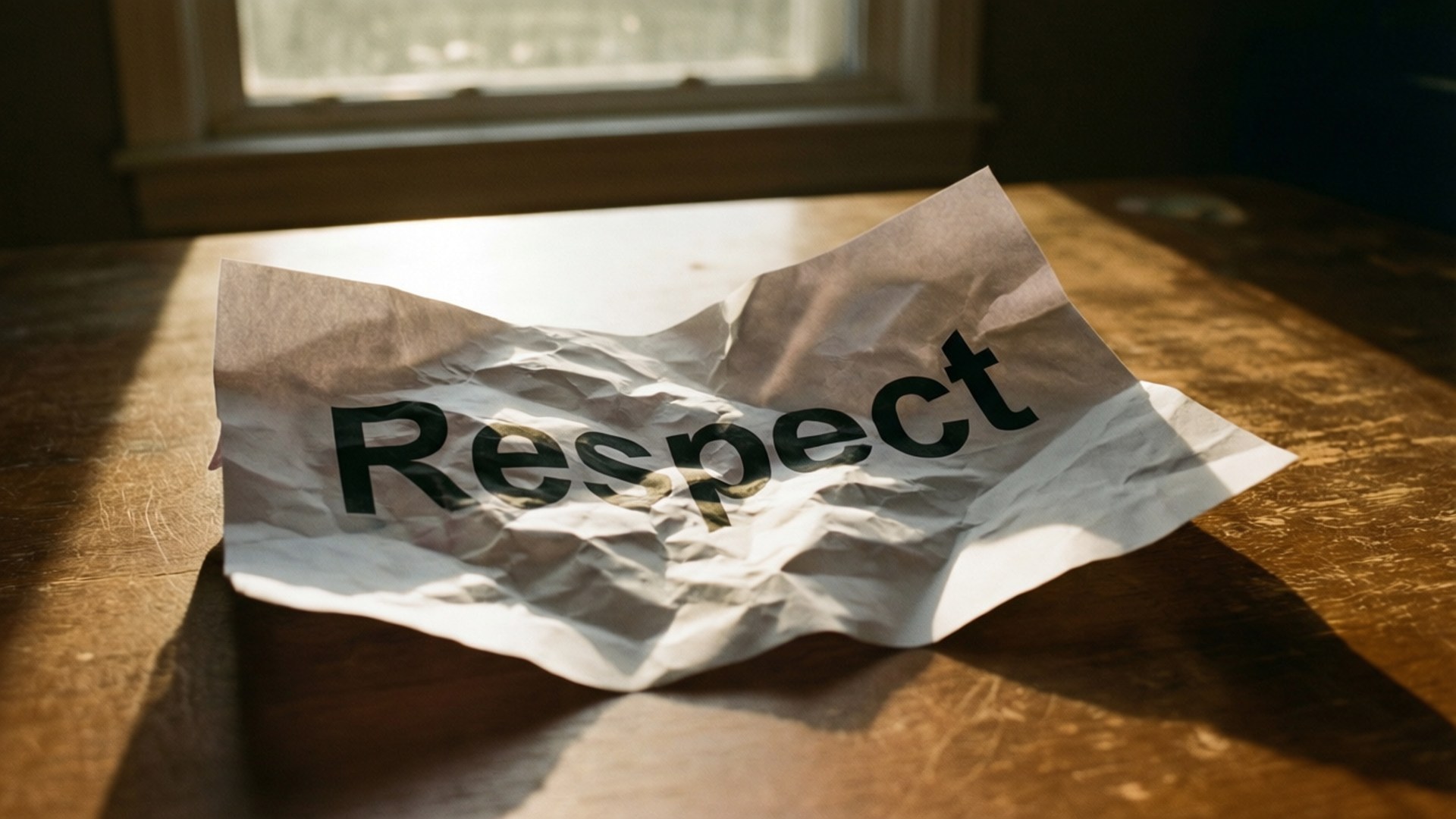 Crumpled Respect by Wallpapers.art Studio