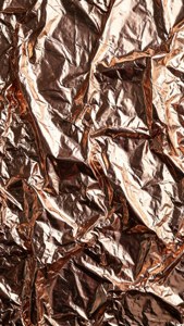 Crumpled Rose Gold Foil