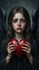 Crying Angel Broken Heart