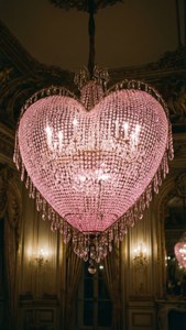Crystal Chandelier Heart