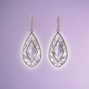 Crystal Diamond Cutout Drops