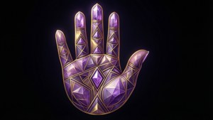 Crystal Geometric Hamsa