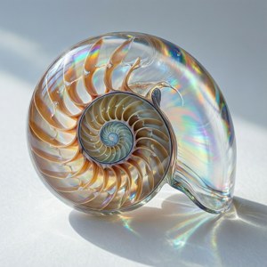 Crystal Glass Nautilus