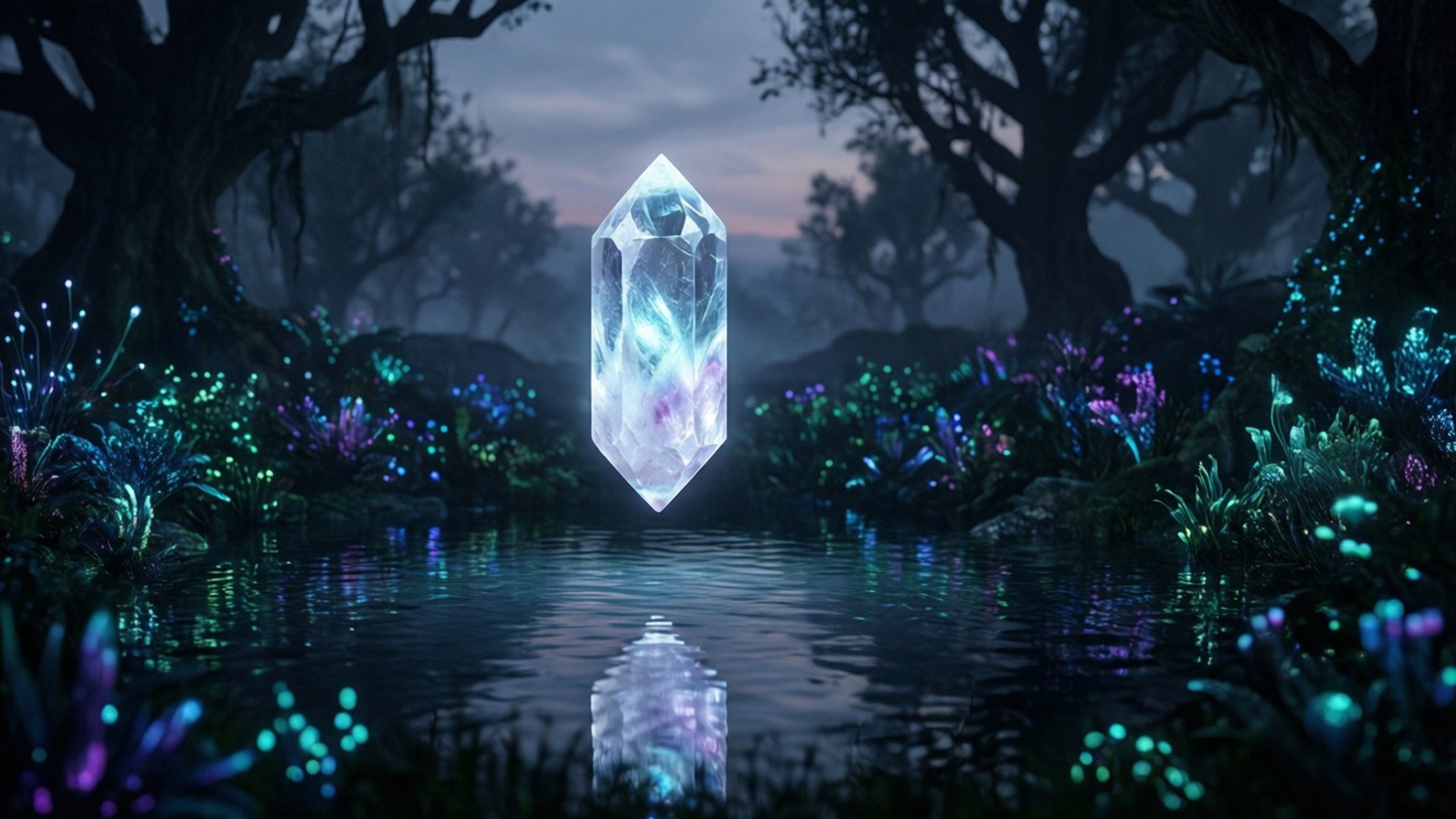 Crystal Pool Sanctuary by Wallpapers.art Studio