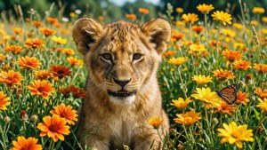 Cub in the Meadow