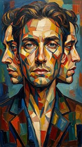 Cubist Multiple Faces