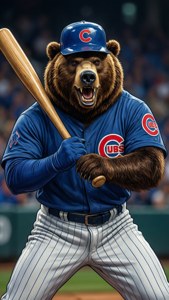 Cubs Mascot Action