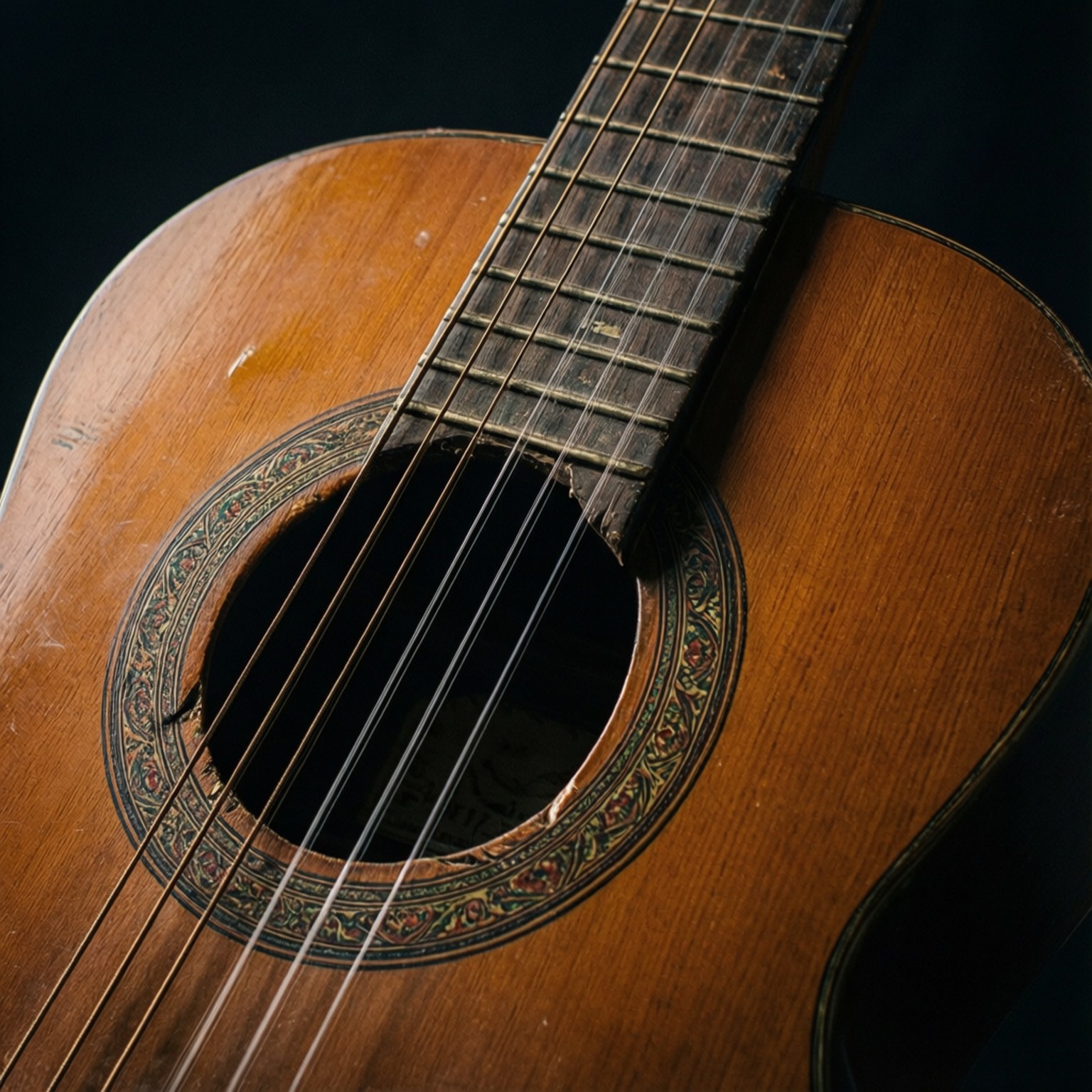 Cumbia Guitar Detail by Wallpapers.art Studio