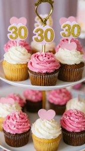 Cupcake 30 Toppers