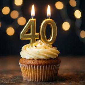 Cupcake Candle 40