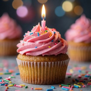 Cupcake Candle Glow