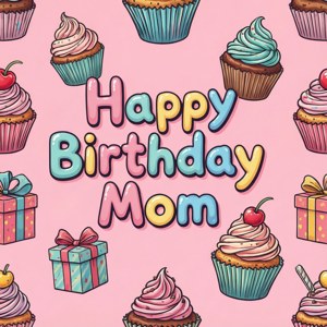 Cupcake Presents Pattern Mom