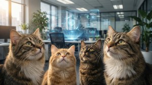 Curious Cats at Work