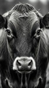 Curious Cow Monochrome