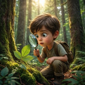 Curious Explorer Boy