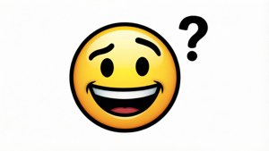 Curious Smirk Emoji