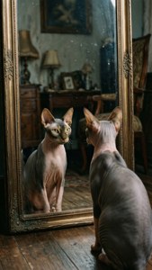 Curious Sphynx Reflection