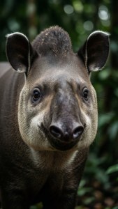 Curious Tapir Portrait