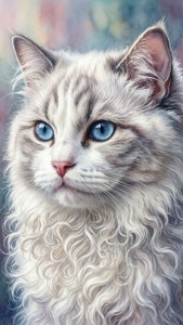 Curly Blue Gaze