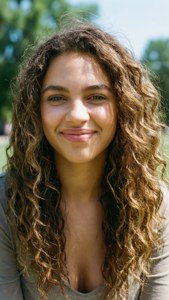 Curly Hair Sunshine