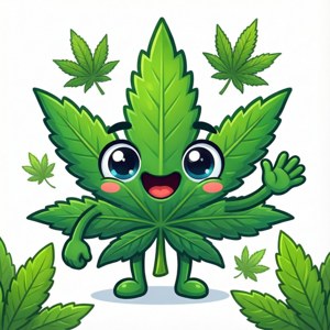Cute Cannabis Character