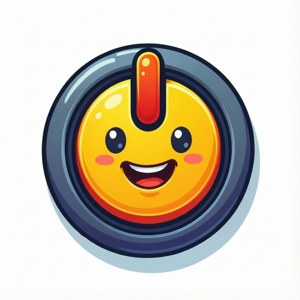 Cute Cartoon Button