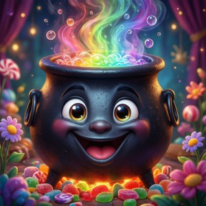Cute Cartoon Cauldron