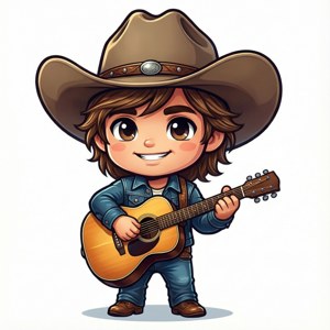 Cute Cartoon Cody Johnson