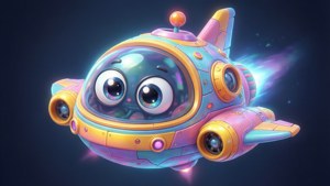 Cute Cartoon Galaga