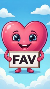 Cute Cartoon Heart FAV