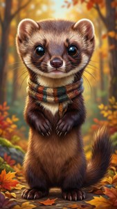 Cute Cartoon Marten