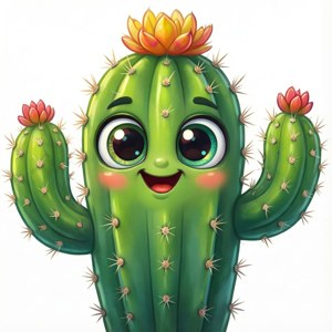 Cute Cartoon Nopal