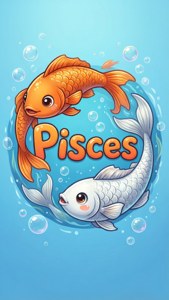 Cute Cartoon Pisces