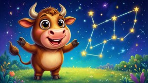 Cute Cartoon Taurus