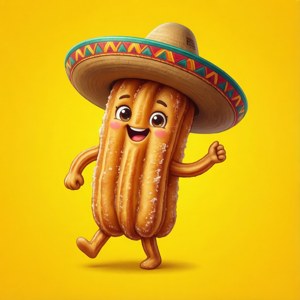 Cute Churro Mascot