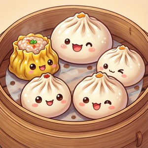 Cute Dim Sum Pals