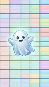 Cute Ghost Spreadsheet