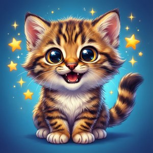 Cute Wildcat Kitten
